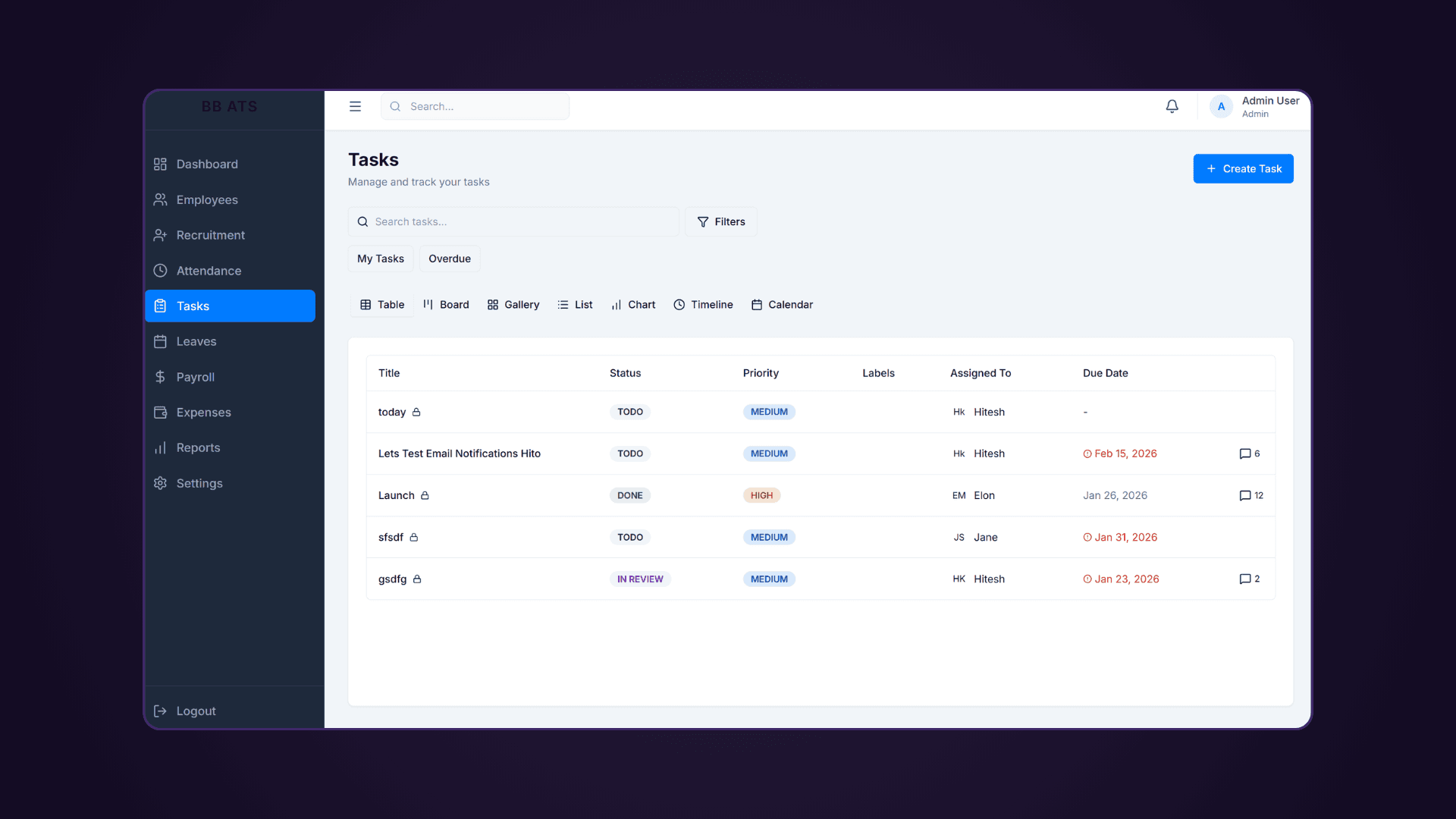 Attendance Tracking System screenshot 2